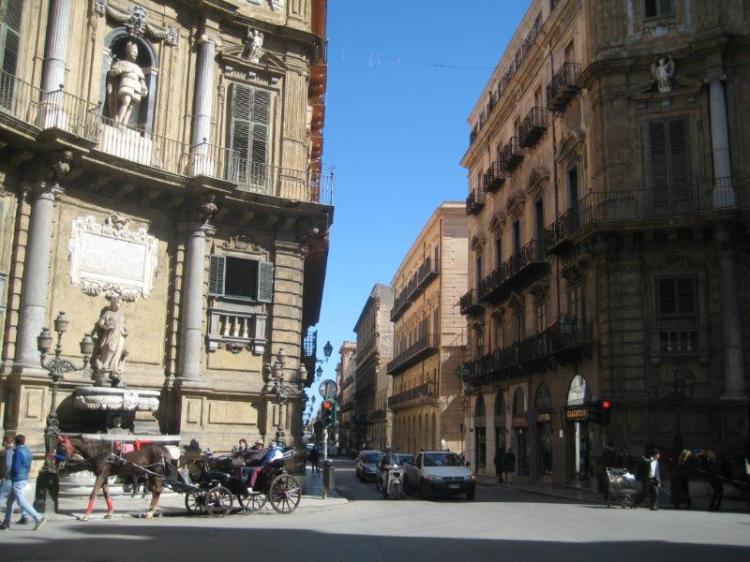 The Quattro Canti corssroads in Palermo