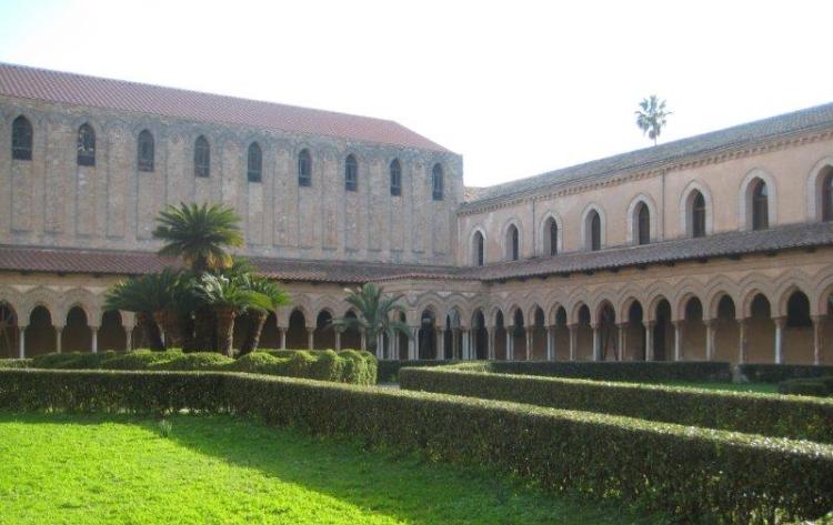 The cloisters at Monreale cathedral